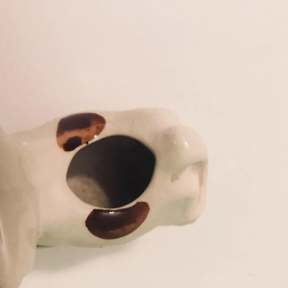 Vintage Lot of 2 Ceramic Cow With Spots  Toothpick Holder Japan - Picture 7 of 16